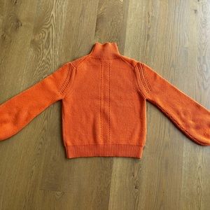 Orange French Connection Mock Turtleneck Sweater